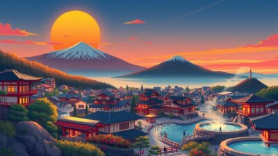 Gambar Yufuin dan Beppu
