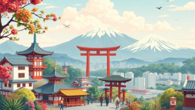 Gambar paket tour Jepang