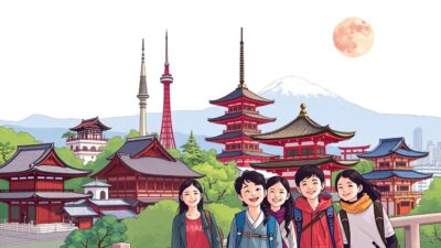 Gambar paket tour sekolah ke Jepang