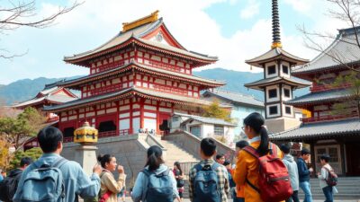Gambar program kunjungan sekolah di Jepang