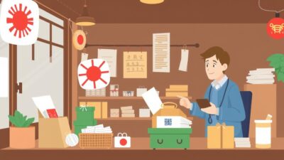 Ilustrasi proses jastip barang Jepang