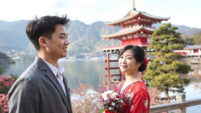 Jepang, dengan pemandangan alam yang memesona dan budaya yang unik, menjadi pilihan utama bagi pasangan yang ingin memiliki kenangan prewedding yang tak terlupakan.