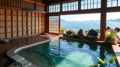Onsen dengan pemandangan laut di Nishimuraya Honkan, pengalaman unik selama wisata ke Jepang