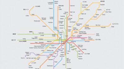 Peta jaringan subway Tokyo dengan penjelasan rute
