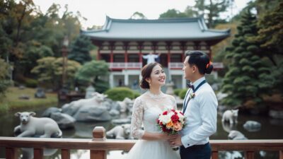 foto prewedding Taman Nikko