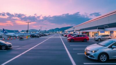 Gambar bandara utama di Jepang dengan layanan rental mobil