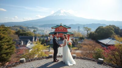 Gambar fotografer prewedding di Jepang