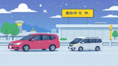 Gambar layanan airport transfer di Bandara Narita