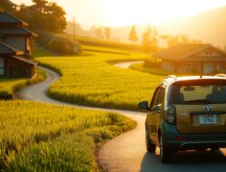 Tips mengemudi di jalan pedesaan Jepang